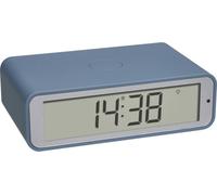 TFA Dostmann Réveil radio-piloté Twist 60.2560.06 – Fuseau réglable, écran 180° Bleu