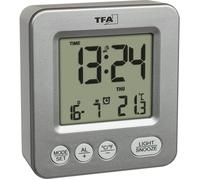 TFA Dostmann 60.2567.54 radiopiloté(e) Réveil argent Heures de réveil 1