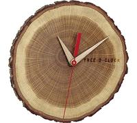 Horloge murale TFA Dostmann 60.3046.08 à quartz 17.2 cm x 18 cm x 4 cm chêne, bois en bois véritable