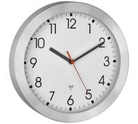 Horloge murale TFA Dostmann 60.3546.02 radiopiloté(e) 25 cm x 40 mm aluminium (brossé)