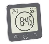 TFA Dostmann Bad- /Küchenuhr mit Timer Minuteur gris numérique