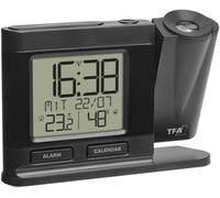 TFA Dostmann Réveil 60.5017.01 radio-piloté numérique avec thermo-hygromètre Noir 1 alarme