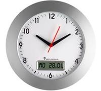 TFA Dostmann Horloge murale radio-pilotée 98.1092 argent 30 cm plastique