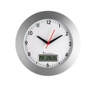 TFA-Dostmann 98.1092 Horloge murale et de table Horloge numérique Rond Argent