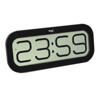 TFA Dostmann Bim Bam Horloge Murale, 60.4514.01, Horloge radiopilotée avec 5 Sons horaires différents (Big Ben, Oiseau, Coucou, Cloches, Bol Chantant), Noir