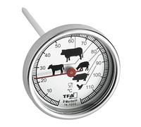 TFA-Dostmann Blooming Weather Thermomètre à Viande en métal chromé 5,1 x 12 x 12 cm