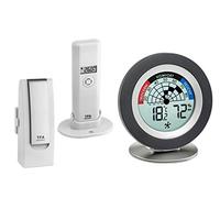 TFA Dostmann Cosy Radar Weatherhub 31.4008.02 Kit de Surveillance du Climat ambiant, avec émetteur Thermo-hygro, recommandation de Ventilation, Anthracite, L 40 (44) x l 28 (32) x H 104 mm