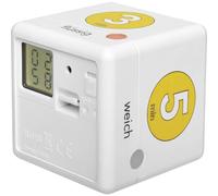 TFA Dostmann Cube Timer Ei Minuteur de cuisine blanc, jaune numérique