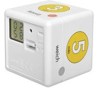 TFA Dostmann Cube Timer Ei Minuteur de cuisine blanc, jaune numérique