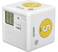TFA Dostmann Cube Timer Ei Minuteur de cuisine blanc, jaune numérique