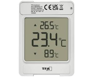 TFA Dostmann Digitales Fensterthermometer WINDOO Thermomètre de fenêtre gris 30.1067.15