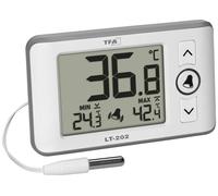 TFA Dostmann Digitales Profi-Thermometer mit Kabelfühler LT 202 Thermomètre blanc 30.1052.02