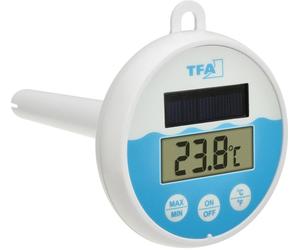 TFA Dostmann Digitales Solar-Poolthermometer Thermomètre de piscine blanc, turquoise 30.1068.02