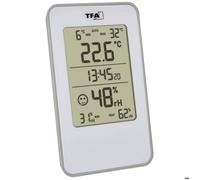 TFA Dostmann Thermo-hygromètre numérique 30.5057.02, intérieur blanc, prévention moisissures