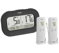 TFA Dostmann DOUBLE-CHECK Thermomètre numérique radiopiloté noir 30.3073.01