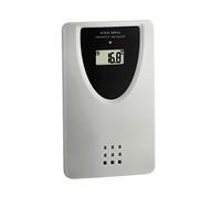 TFA Dostmann Emetteur de température, 30.3210.10, émetteur de remplacement pour stations TFA 30.3047 | 30.3048 | 60.4510 | 60.4518, avec écran, gris