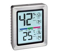 TFA Dostmann Thermo-hygromètre Exacto 30.5047.54 numérique inox intérieur précision élevée