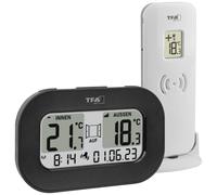 TFA Dostmann Funk-Thermometer COOL@HOME Thermomètre numérique radiopiloté noir 30.3046.01