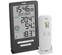 TFA Dostmann Funk-Thermometer XENA HOME Thermomètre numérique radiopiloté anthracite 30.3074.10