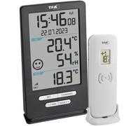 TFA Dostmann Funk-Thermometer XENA HOME Thermomètre numérique radiopiloté anthracite 30.3074.10