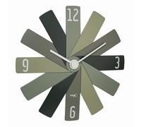 TFA Dostmann Horloge Murale analogique Clock in The Box 60.3020.04 - sans tic-tac - Longue durée de Vie de la Batterie - pour Chambre à Coucher, Cuisine, Bureau - Vert