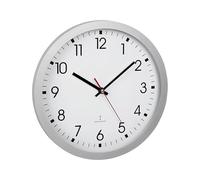 Horloge murale TFA Dostmann 60.3522.02 radiopiloté(e) 30 cm x 4.3 cm argent