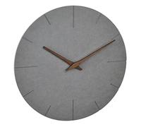 TFA Dostmann Horloge Murale Moderne Aspect béton 60.3071.10 avec Mouvement MDF Silencieux - Décoration élégante pour la Maison, Le Salon, la Cuisine - Silencieuse - Analogique - 29,7 x 4,5 cm - Gris