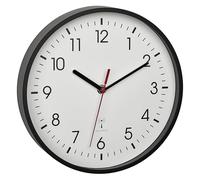 TFA Dostmann Horloge murale 60.3550.01 radiopilotée analogique 24,5 cm x 42 mm Noir