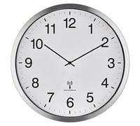 TFA Dostmann Horloge murale radiopilotée 60.3548.02 XXL 50 cm Cadre métallique Blanc