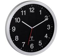 Horloge murale TFA Dostmann 60.3545.01 radiopiloté(e) 40 cm x 5 cm x 40 cm argent grand écran
