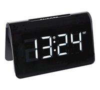 TFA Dostmann Icon Réveil Radio-pilotée numérique, 60.2543.02, Chiffres Lumineux LED très clairs, Alarme de réveil, durée de Snooze individuelle, Noir-Blanc