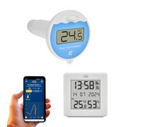 TFA Dostmann Kit de démarrage TFA.me Thermomètre de piscine 35.8110.02 passerelle Wi‑Fi blanc