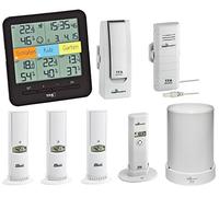 TFA Dostmann KlimaHome TFA 30.3060 Station thermo/hygromètre sans fil avec système WeatherHub SmartHome, pluviomètre et émetteur supplémentaire (Noir)