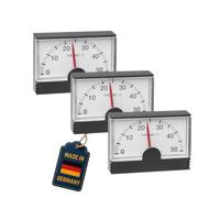 TFA Dostmann Lot de 3 mini-thermomètres universels analogiques, 16.1002, entreprise familiale allemande, pour réfrigérateur, voiture, cave, contrôle de la température, utilisation polyvalente, noir
