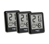 TFA Dostmann – Hygromètre intérieur 30.5060.01.03 – Humidité et température – Noir, pile incluse