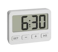 TFA Dostmann 60.2036.02 à quartz Réveil blanc Heures de réveil 1 1 minuterie