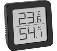 TFA Dostmann Mini Thermomètre Hygromètre Intérieur Digital, 30.5051.02, Moniteur de Température et Humidimètre, pour le confort du bureau à domicile, blanc