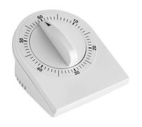 TFA Dostmann Minuteur de Cuisine analogique, 38.1020, minuteur, 0-60 Min, mécanique à remonter, sans Piles, adapté à la Cuisine/au Sport/aux devoirs, Blanc