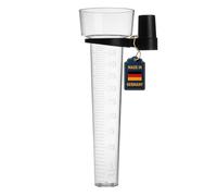 TFA Dostmann Pluviomètre analogique, 47.1015, pluviomètre, pour Le Jardin, résistant aux intempéries, Robuste, Noir