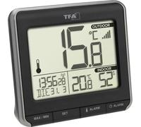 TFA Dostmann PRIO Thermomètre numérique radiopiloté noir, blanc 30.3069.01