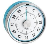 TFA Dostmann Minuteur pour œufs Puck 38.1028.20 – analogique mécanique magnétique – Bleu