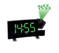 TFA Dostmann 60.5015.04 à quartz Réveil noir grand écran, port USB
