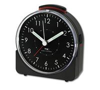 TFA Dostmann Réveil Radio analogique Sunrise, 60.1513.02, Mouvement d'horloge Silencieux, Alarme de réveil avec Fonction Snooze, réveil Matin, Noir