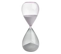 TFA Dostmann Sablier 30 Minutes, 18.6010.02.40, minuteur, Hourglass, Sable, Objet de Design et chronomètre en Verre, Gris-Rose