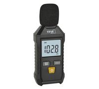 TFA Dostmann Sonomètre numérique, étalonnable, 31.2002, de 35 à 130 dBA, avec pondération fréquentielle, rétroéclairage, livré avec protection anti-vent, étui, fonction max-min, noir