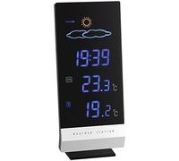 TFA Dostmann Station météo avec émetteur sans fil LUMAX, 35.1093, avec écran couleur, température extérieure et intérieure, horloge radio-pilotée, température intérieure/extérieure, noir