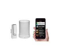 TFA Dostmann Station météo pour Smartphone - Kit de démarrage avec 3 pluviomètres, Dimensions : 4 x 2,8 x 10,4 cm - Blanc - 31.4003.02