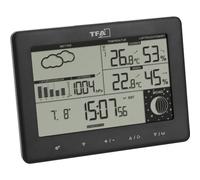 TFA Dostmann Station météo Elements 35.1158.01 – Sans fil, émetteur ext., prévisions, portée 100 m