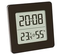 TFA Dostmann Thermo-hygromètre numérique, 30.5038.01, pour le contrôle du climat intérieur, température intérieure et humidité de l'air, noir