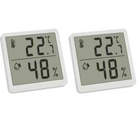 TFA Dostmann Thermo-hygromètre numérique intérieur, 30.5059.02, thermomètre d'ambiance, pour Le contrôle du Climat intérieur, à Poser/à Fixer au Mur, Appareil de Mesure de humidité dans Maison, Blanc